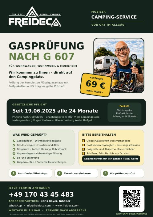 Vorschau: Plakat: Gasprüfung am Platz